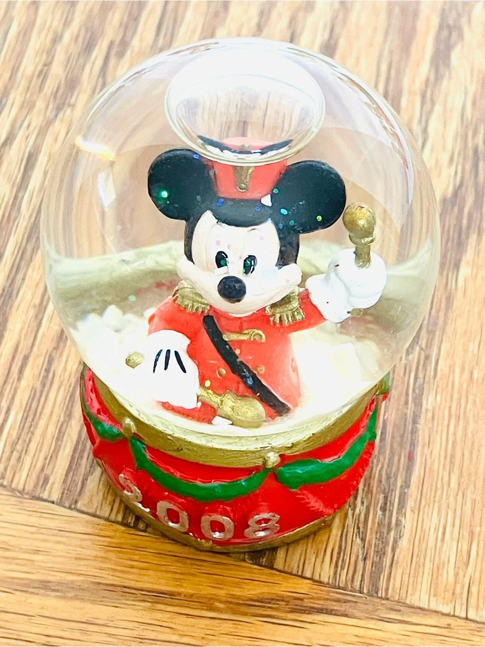 Disney Christmas Mini Snow Globes Lot(8) 2 Have Low Water JC Penny Read 2.5in